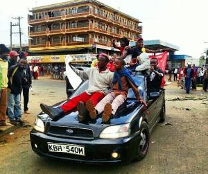 Celebrations in Nairobi following the 2013 election